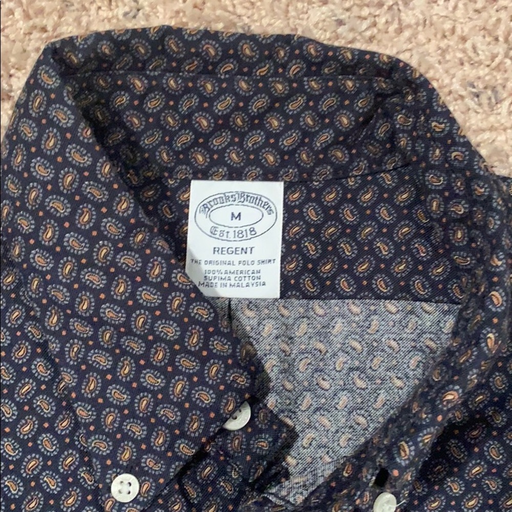 Brooks brothers pattern button down - Picture 3 of 4